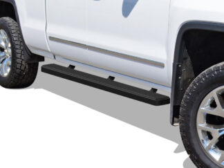 iStep 5 Inch Black | 2007-2018 Chevy/GMC Silverado/Sierra 1500 Extended Cab/Double Cab (Incl. 2019 Silverado 1500 LD & 2019 Sierra 1500 Limited) 2007-2019 Chevy/GMC Silverado/Sierra 2500 HD/3500 HD Extended Cab/Double Cab (Incl. Diesel models with DEF tanks)|Not For 07 Classic Model (Pair)