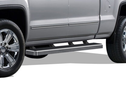 iStep 5 Inch Hairline | 2007-2018 Chevy/GMC Silverado/Sierra 1500 Crew Cab (Incl. 2019 Silverado 1500 LD & 2019 Sierra 1500 Limited ) 2007-2019 Chevy/GMC Silverado/Sierra 2500 HD/3500 HD Crew Cab (Incl. Diesel Models With DEF Tanks) Not for 07 Classic Model (Pair)