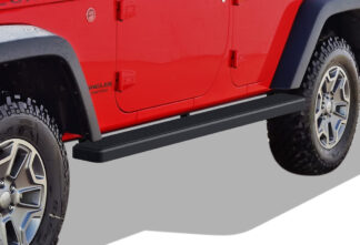 iStep 5 Inch Black | 2007-2018 Jeep Wrangler JK 4-Door(Factory sidesteps or rock rails have to be removed) (Pair)