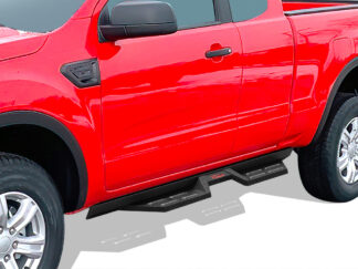 Nerf Bar DS Black | 2019-2022 Ford Ranger Super Cab (with 2 Full Size Doors and 2 Suicide Doors) (Pair)