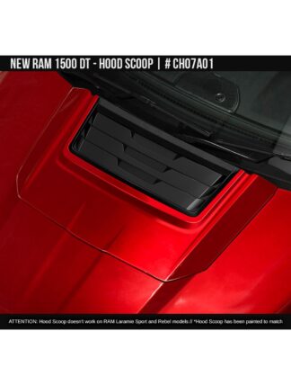 Hood Scoop with Insert | 2019-2023 DODGE (New) Ram 1500 DT (Not compatible with Laramie Sport)