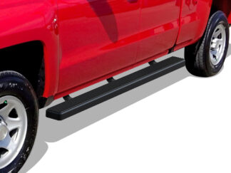 iStep 4 Inch Running Boards 2007-2018 GMC Sierra 3500 Ext Cab/ Double Cab Black Finish