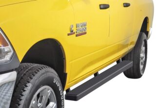 iStep 4 Inch Running Boards 2010-2018 Dodge Ram 3500 Mega Cab Black Finish