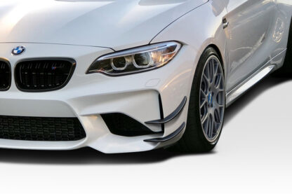 2016-2021 BMW M2 F87 Duraflex GT4 Look Front Bumper Canards - 4 Piece