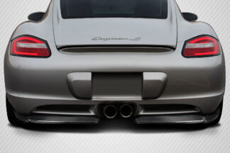 2006-2010 Porsche Cayman Carbon Creations Motox Rear Lip Spoiler Air Dam - 2 Pieces