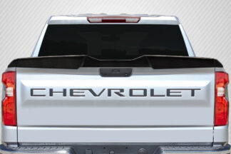 2019-2023 Chevrolet Silverado Carbon Creations Tornado Rear Tailgate Wing Spoiler - 3 Pieces