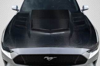 2018-2023 Ford Mustang Carbon Creations Interceptor Hood – 1 Piece