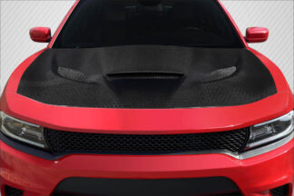 2015-2023 Dodge Charger Carbon Creations Geo6ix Dritech Hellcat Look Hood – 1 Piece