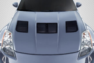 2003-2006 Nissan 350Z Z33 Carbon Creations GT1 Hood Vents – 3 Piece